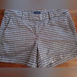 Nautica Navy and Cream Patterned Shorts Summer